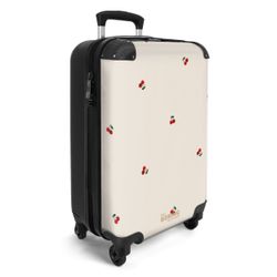NoBoringSuitcases.com© Hartschalen-Trolley Beigefarbener Hintergrund mit Mu günstig online kaufen