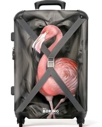 NoBoringSuitcases.com© Hartschalen-Trolley mit leuchtende Räder - günstig online kaufen