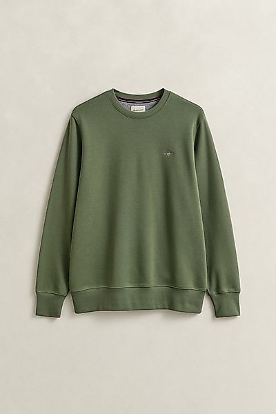Gant Sweatshirt REG SHIELD C-NECK SWEAT mit Logostickerei auf der Brust günstig online kaufen