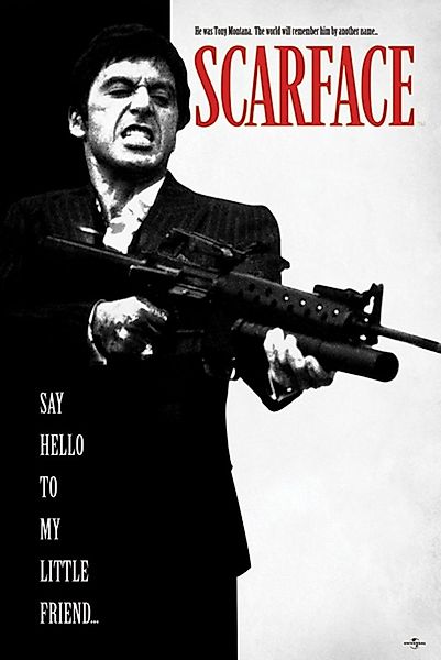 PYRAMID Poster Scarface Poster Al Pacino Say Hello To My Little Friend 61 x günstig online kaufen