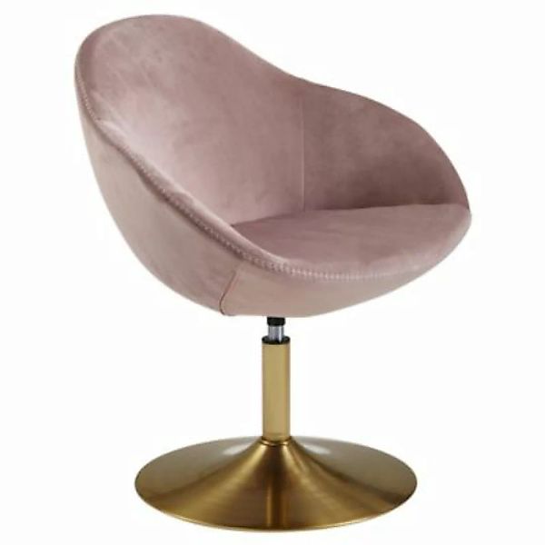 FineBuy Loungesessel SIRAN 47 x 44 cm Sitzfläche rosa günstig online kaufen