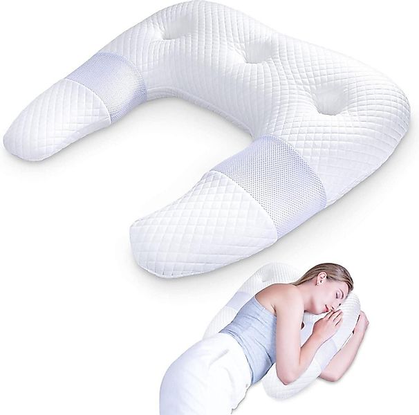 LuxusKollektion Lagerungskissen Seitenschläferkissen U-förmig Memory Foam günstig online kaufen
