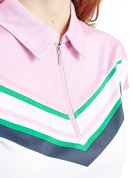 Abacus Sportswear Poloshirt Abacus Golf Polo Simone Weiß-Rosa-Grün Damen EU günstig online kaufen