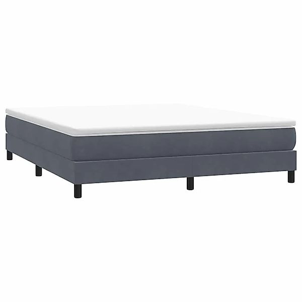 vidaXL Boxspringbett ohne Matratze Dunkelgrau 180x220 cm Samt 3315886 günstig online kaufen