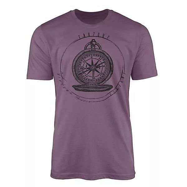 Sinus Art T-Shirt Vintage Herren T-Shirt Kompass günstig online kaufen