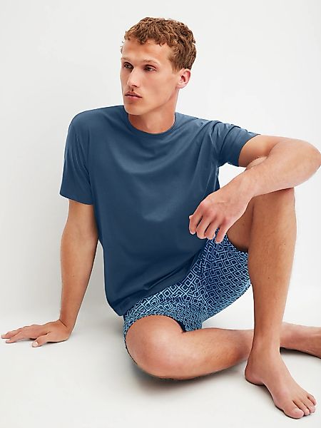 CALIDA Pyjama "Relax Streamline 1" 2 mit Rundhalsausschnitt und kurzem Arm, günstig online kaufen