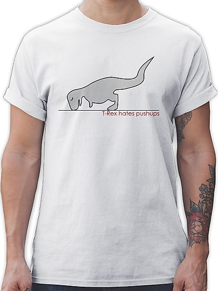 Shirtracer T-Shirt T-Rex hates Pushups Nerd günstig online kaufen