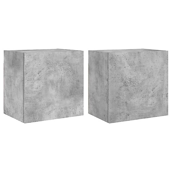vidaXL TV-Wandschränke 2 Stk Betongrau 40,5x30x40 cm Holzwerkstoff 836903 günstig online kaufen