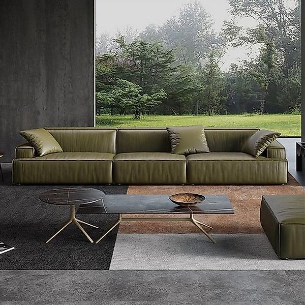 JVmoebel Sofa Ledersofa 6 Sitzer xxl Couch Big Sofa Lümmel Couchen Sofa, Ma günstig online kaufen