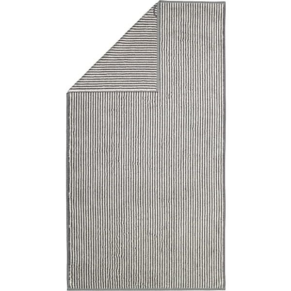 Cawö Handtücher Two-Tone Stripes 480 - Farbe: schiefer - 77 - Duschtuch 80x günstig online kaufen