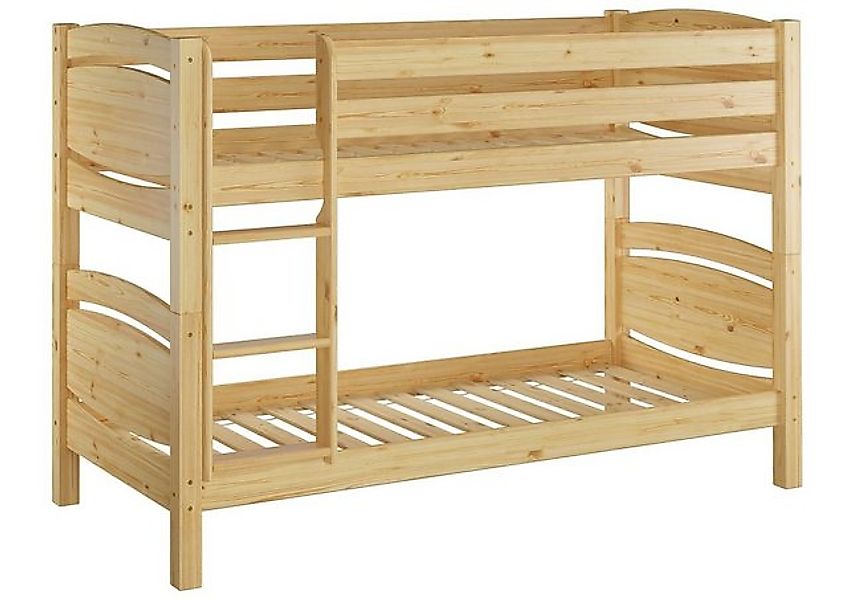 ERST-HOLZ Etagenbett Etagenbett 90 x 200 Kiefer Massiv mit Rollrosten günstig online kaufen