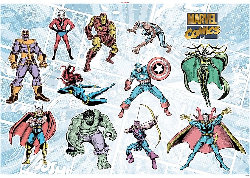 Komar Wandtattoo "Marvel Comics Collection - Größe 100 x 70 cm", (11 St.), günstig online kaufen