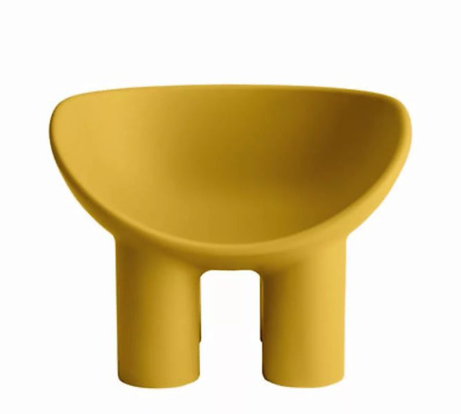 Sessel Roly Poly plastikmaterial gelb - Driade - Gelb günstig online kaufen