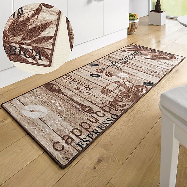 HANSE Home Küchenläufer "Delicious Coffee" rechteckig 8 mm Höhe Läufer, Rut günstig online kaufen