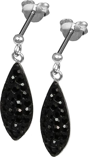 SilberDream Paar Ohrstecker SilberDream schwarz Träne Ohrringe (Ohrstecker) günstig online kaufen