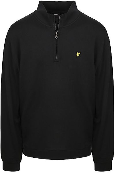 Lyle & Scott Plussize Sweat Half Zip Pull Schwarz - Größe 4XL günstig online kaufen