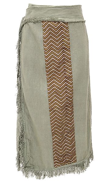 Guru-Shop Minirock Boho Wickelrock mit Tribaldruck günstig online kaufen