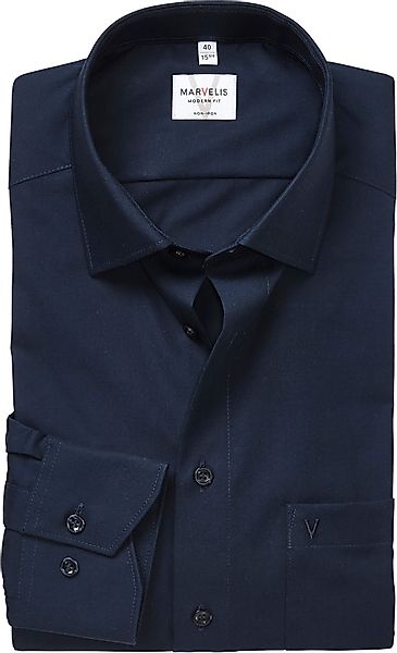 MARVELIS Langarmhemd modern fit, Businesshemd, bügelfrei, günstig online kaufen