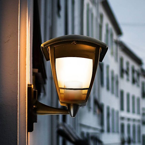 SEGULA Außenwandleuchte Antique up, schwarz, Aluminium, E27 günstig online kaufen