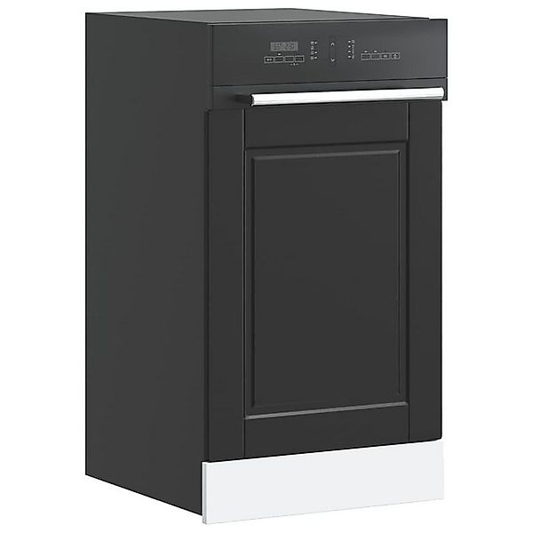 vidaXL Unterschrank Geschirrspülerblende Porto Schwarz 45x1,5x67 cm Holzwer günstig online kaufen