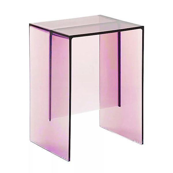 Beistelltisch Max-Beam plastikmaterial rosa / Hocker - Kartell - Rosa günstig online kaufen