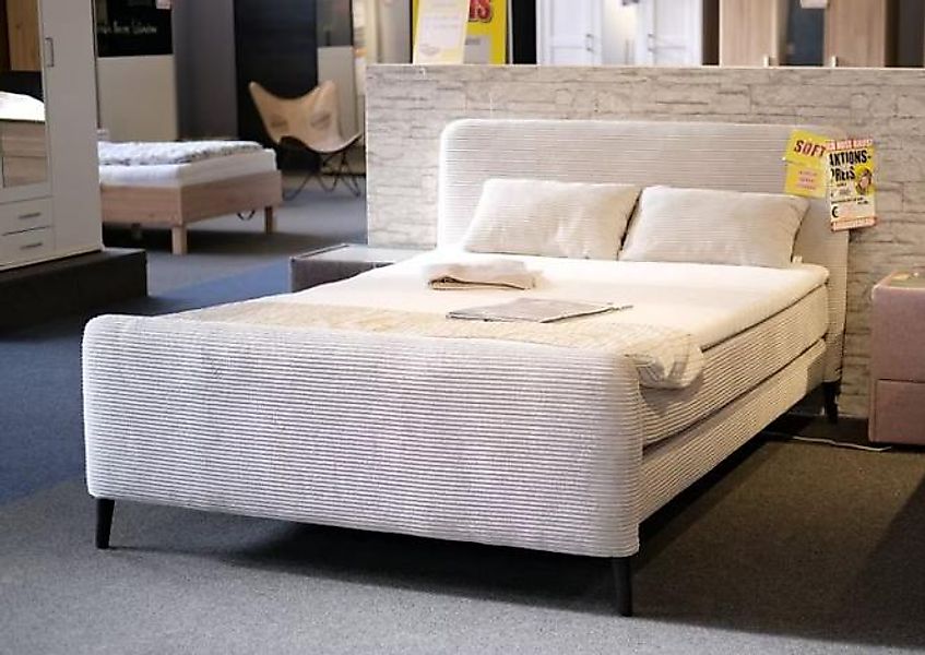 Pleinfeld Abverkauf Polsterbett/Cord/140/Beige günstig online kaufen