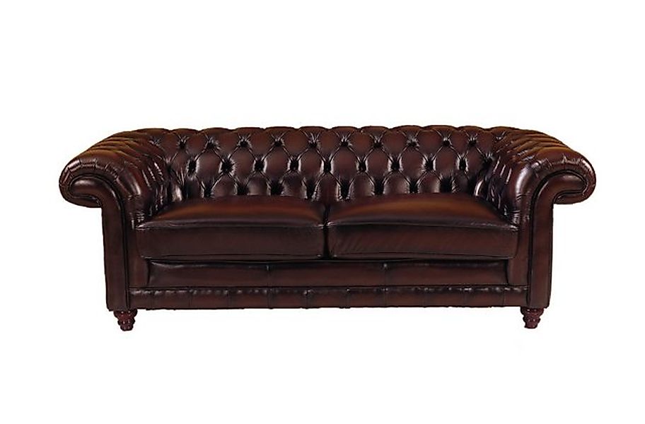 Salottini Chesterfield-Sofa 3er Sofa Chesterfield Couch Glasgow Ledersofa G günstig online kaufen