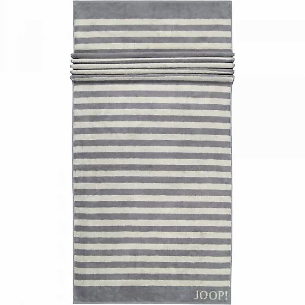 JOOP! Classic - Stripes 1610 - Farbe: Anthrazit - 77 - Saunatuch 80x200 cm günstig online kaufen