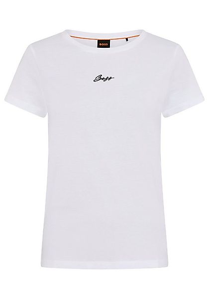 BOSS ORANGE T-Shirt Elove Embro Premium Damenmode mit Rundhals, Slim Fit günstig online kaufen