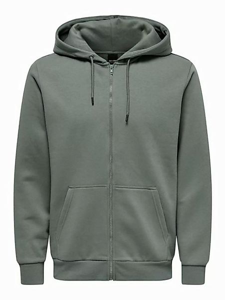 ONLY & SONS Kapuzensweatjacke "ONSCERES ZIP THR. HOODIE SWEAT NOOS" günstig online kaufen