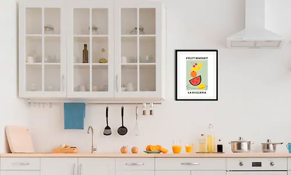 queence Bild »Fruit Market«, Obst-Obst Bilder-Essen-Lebensmittel-Kunst-Abst günstig online kaufen