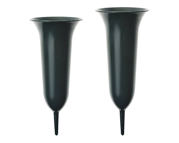 matches21 HOME & HOBBY Dekovase Steckvasen Grab Friedhof Deko grün 12 & 13 günstig online kaufen