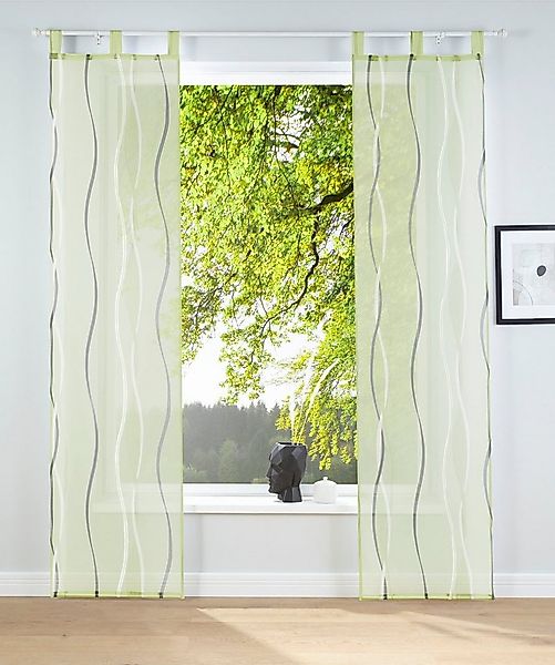 OTTO home Schiebegardine Dimona (2 St), Schlaufen, transparent, Voile, 2er- günstig online kaufen