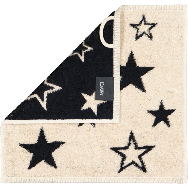 Cawö Seiftücher 3er Pack Christmas Edition Sterne 792 - Farbe: natur-schwar günstig online kaufen