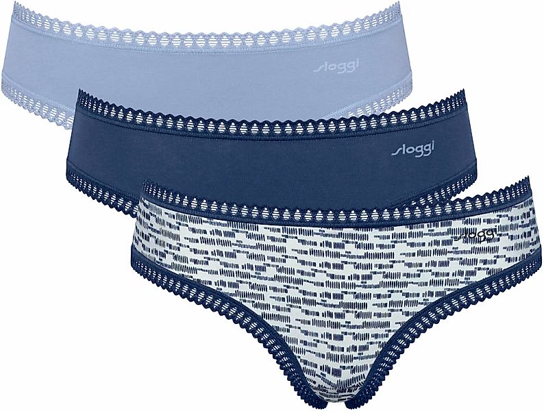 sloggi Hipster "GO Crush", (3er Pack), Spitze, elastisch, weich, Multipack, günstig online kaufen