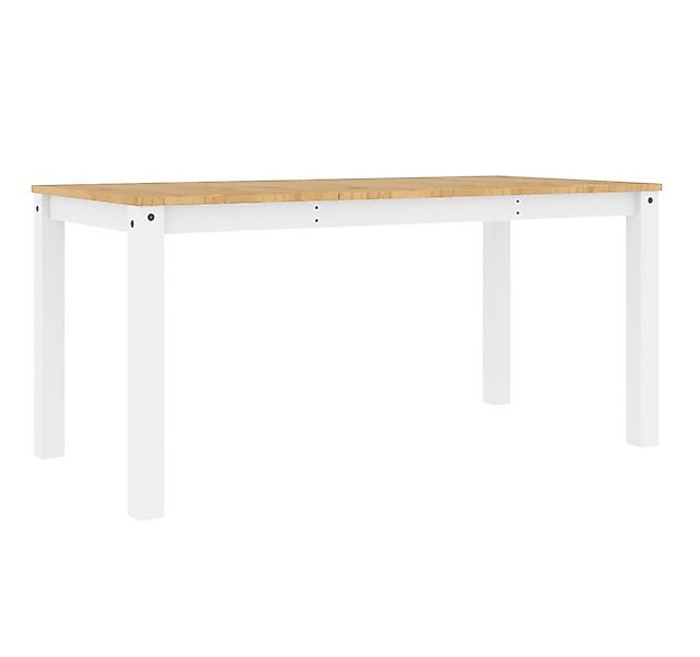 vidaXL Esstisch Esstisch Panama Weiß 160x80x75 cm Massivholz Kiefer (1-St) günstig online kaufen