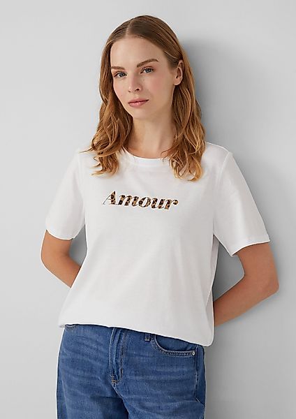 s.Oliver Kurzarmshirt T-Shirt mit Frontprint günstig online kaufen