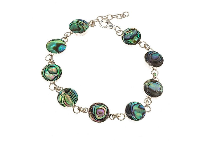 Bella Carina Silberarmband Armband mit Abalone Kreisen 18 - 20 cm 925 Silbe günstig online kaufen