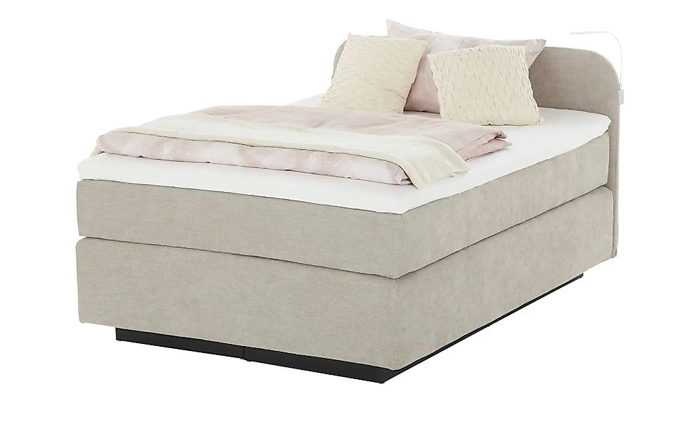 Wohnwert Boxspringbett  Jarna ¦ creme ¦ Maße (cm): B: 140 H: 100 Betten > B günstig online kaufen