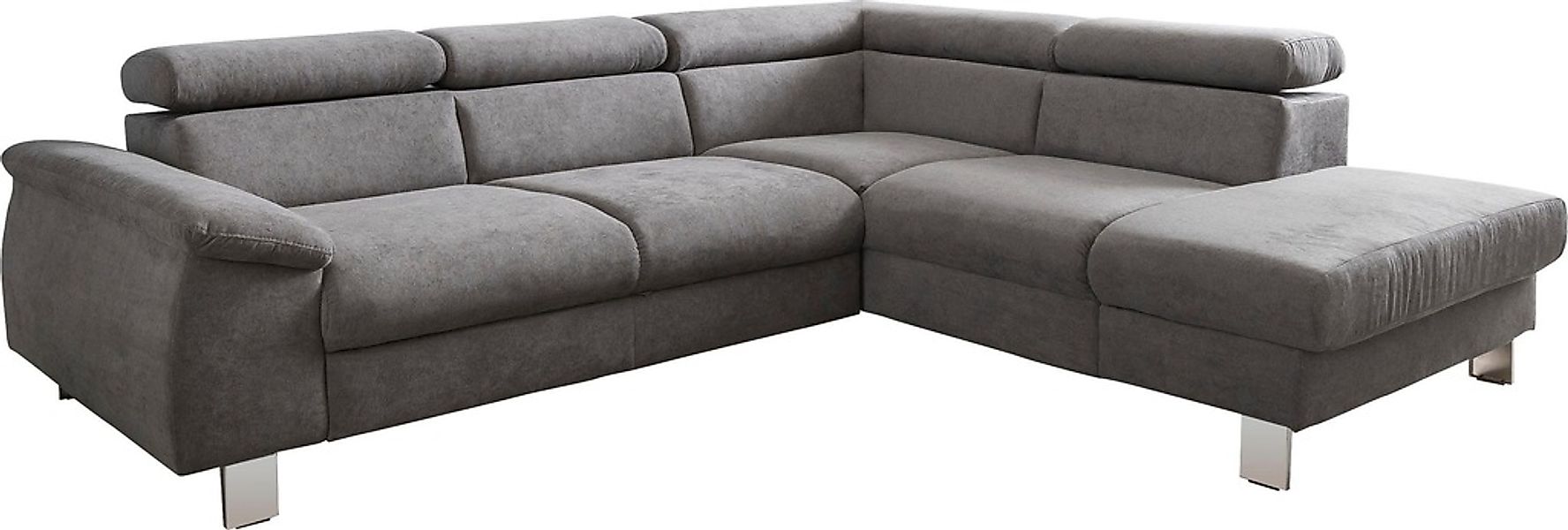 COTTA Ecksofa »Komaris L-Form, B: 249 cm« mit Kopfteilverstellung, optional günstig online kaufen