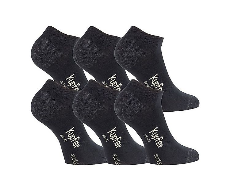 TippTexx 24 Sneakersocken 6 Paar Bambus Sneakersocken mit Kupferfasern supe günstig online kaufen
