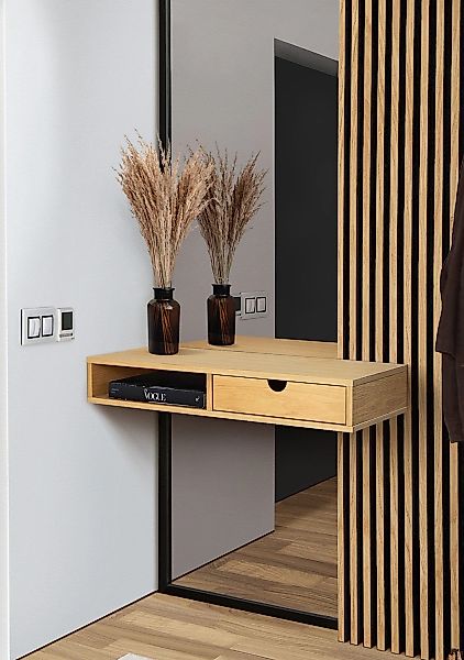 Woodman Stauraumschrank "Farsta", Mit Holzfurnier aus Eiche, platzsparend, günstig online kaufen