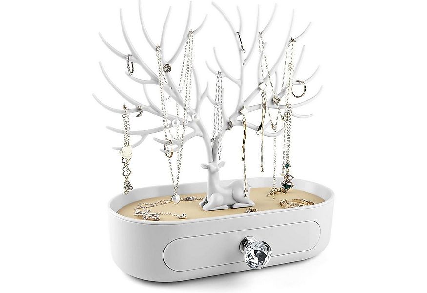 LuxusKollektion Ohrring und Ketten Set Geweih Schmuckständer mit Schublade günstig online kaufen