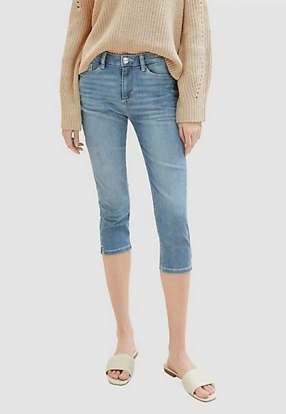 TOM TAILOR Caprihose Capri Denim Jeans Shorts KATE SLIM 5314 in Hellblau günstig online kaufen