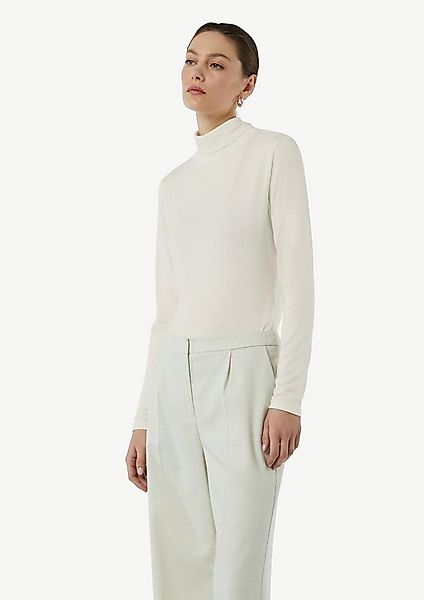 comma Longpullover Strickpullover Feinstrickpullover mit Rollkragen und Sch günstig online kaufen