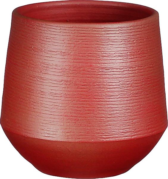 Mica Decorations Übertopf Mica Blumentopf dunkelrot günstig online kaufen