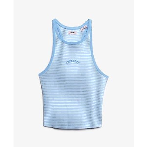 Superdry  Tank Top Débardeur rayé à dos nageur et logo femme  Essential günstig online kaufen