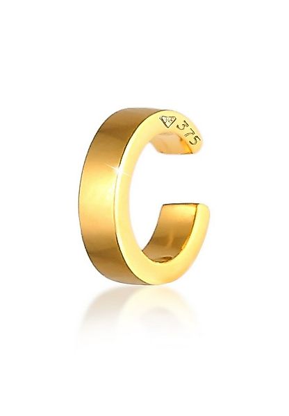 Elli Premium Ohrklemme Earcuff Ohrklemme Single 375 Gelbgold günstig online kaufen