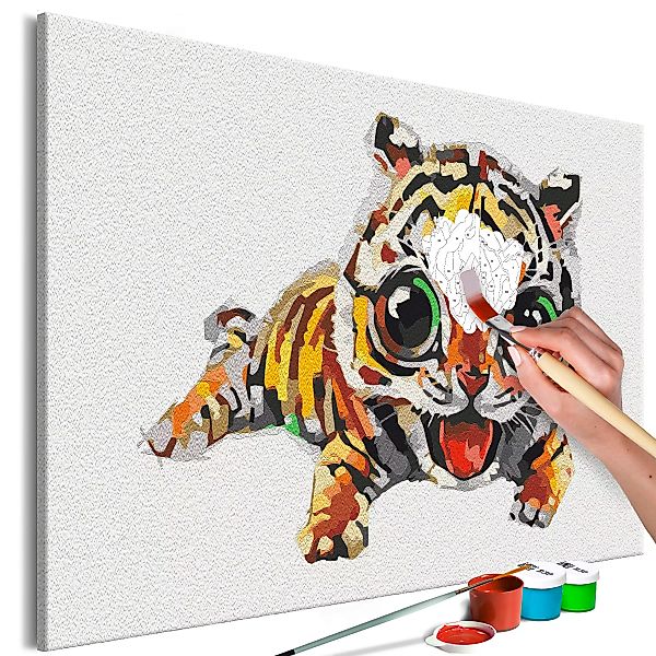 Malen nach Zahlen - Sweet Tiger günstig online kaufen
