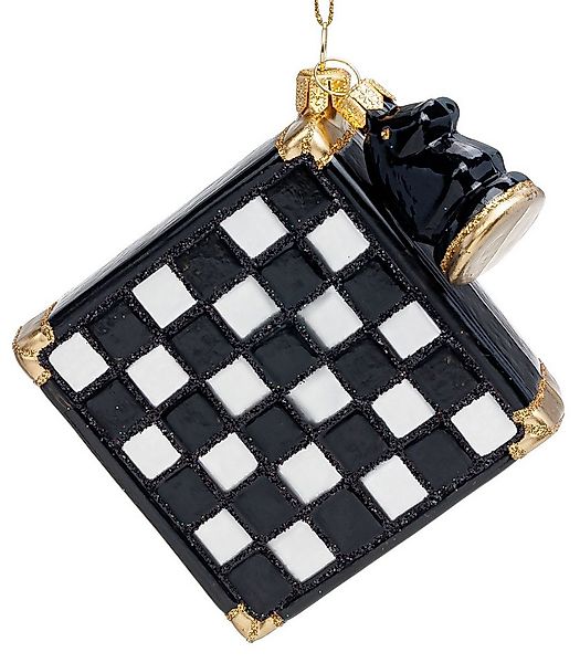 SIKORA Weihnachtsbaumkugel Schachbrett besondere Weihnachtskugel Glas Figur günstig online kaufen